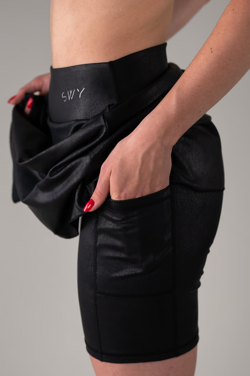 Leather Longer Skirt