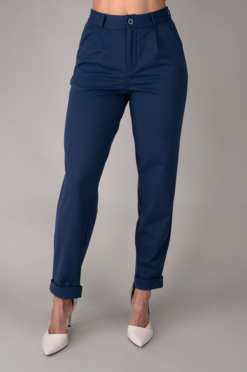 Office Pencil Pants, Navy