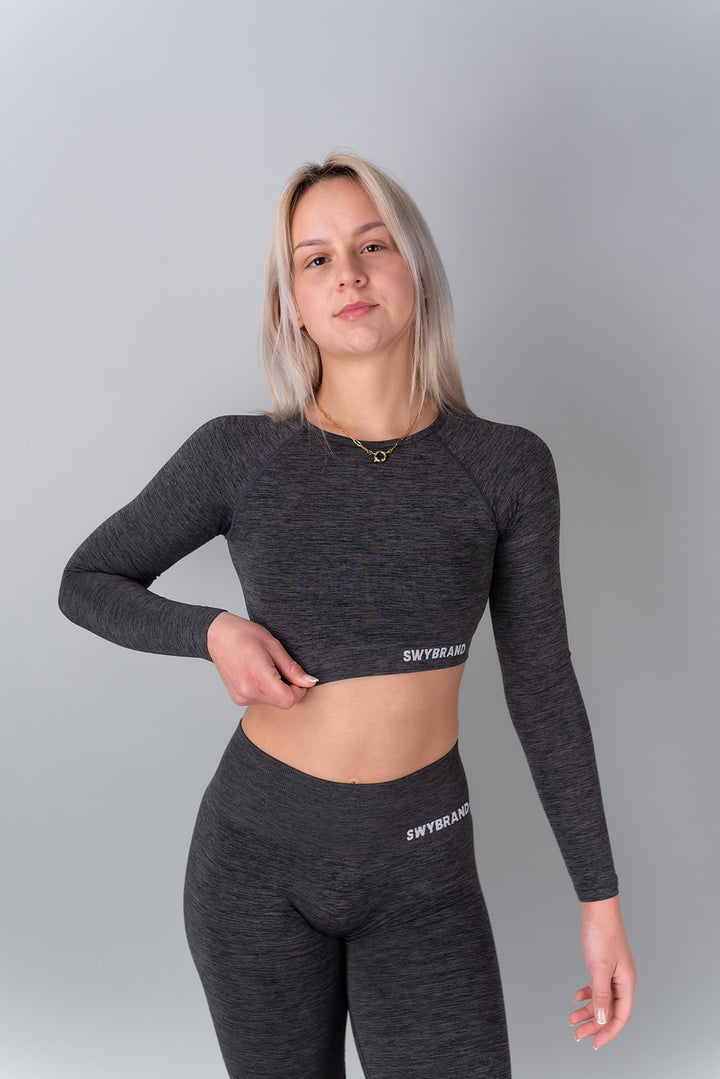 Elevate crop top maniche  lunghe