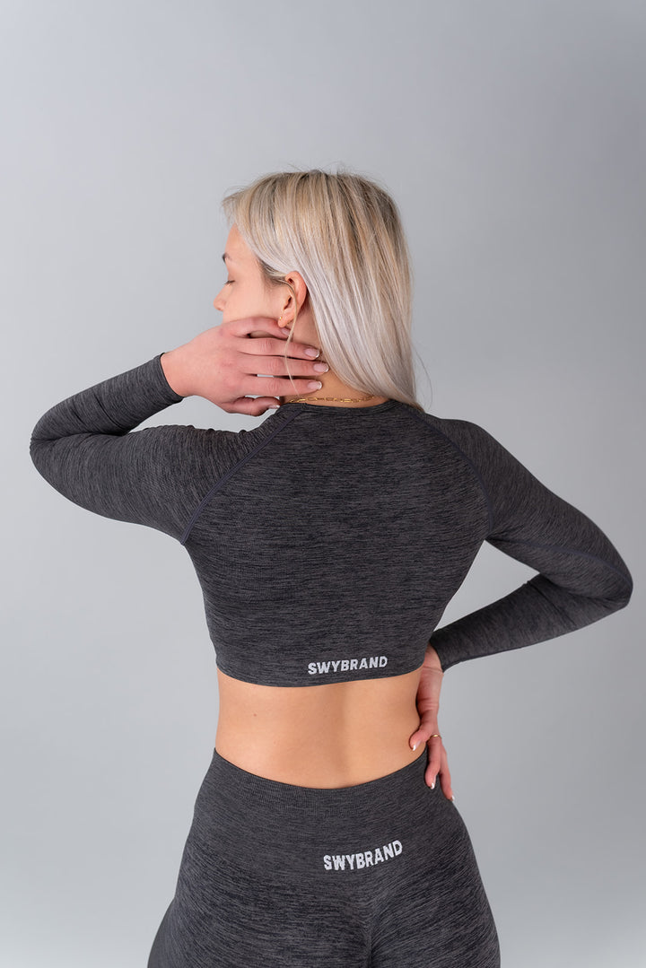 Elevate crop top maniche  lunghe