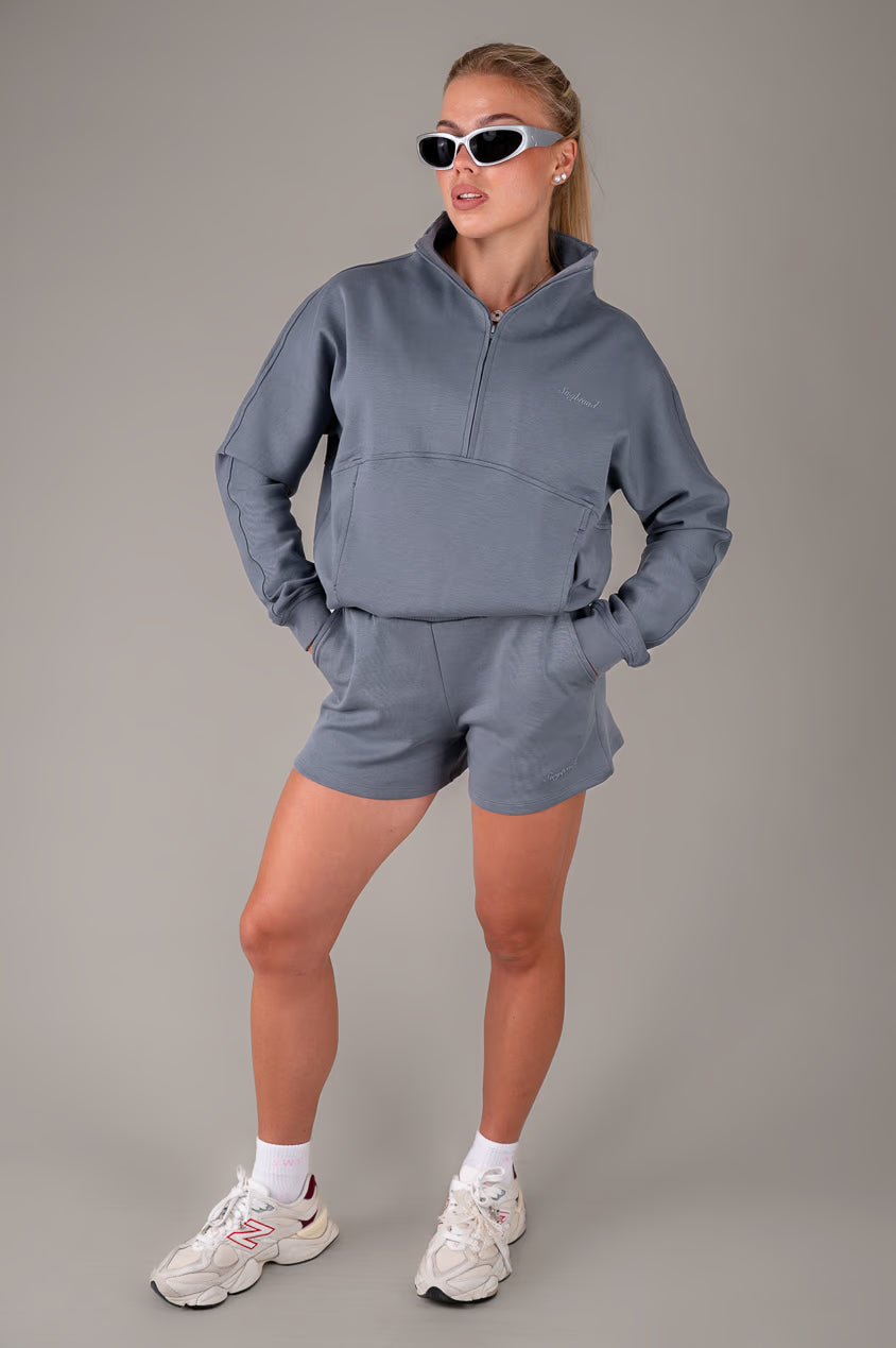 Effort 2.0 mikina na polovičný zips, Chalk Blue