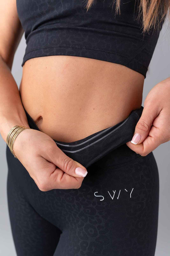 Leopard Tajice Skriveni Scrunch