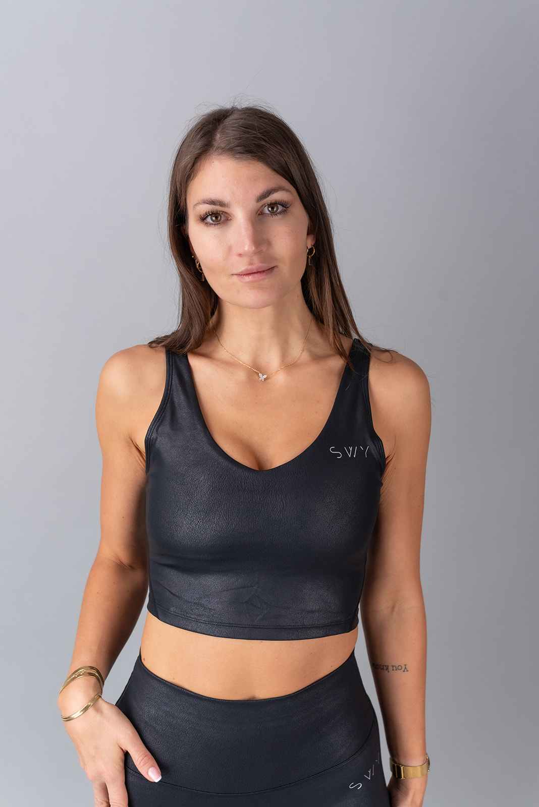 Leather Produženi top