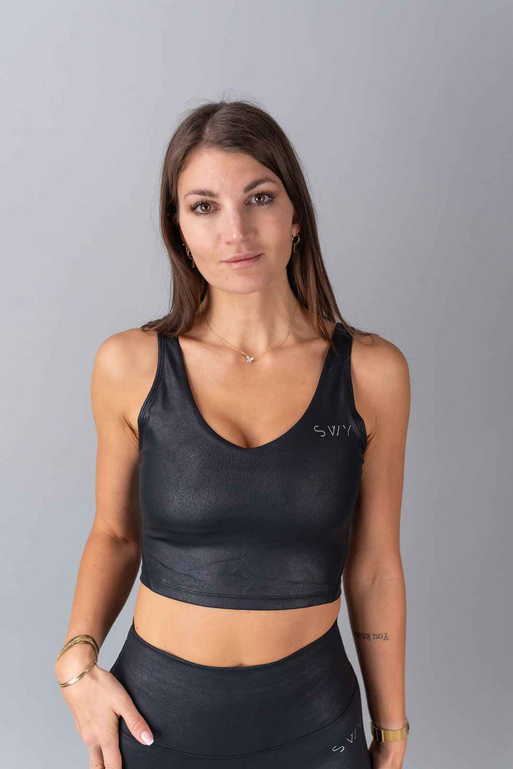 Leather Produženi top