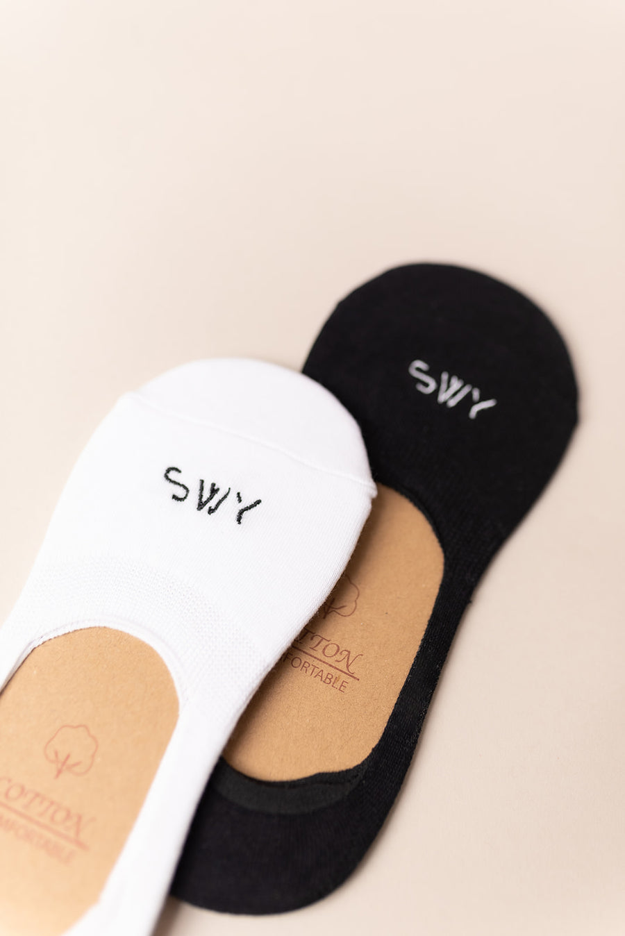 Swy low high quality socks in black and white 