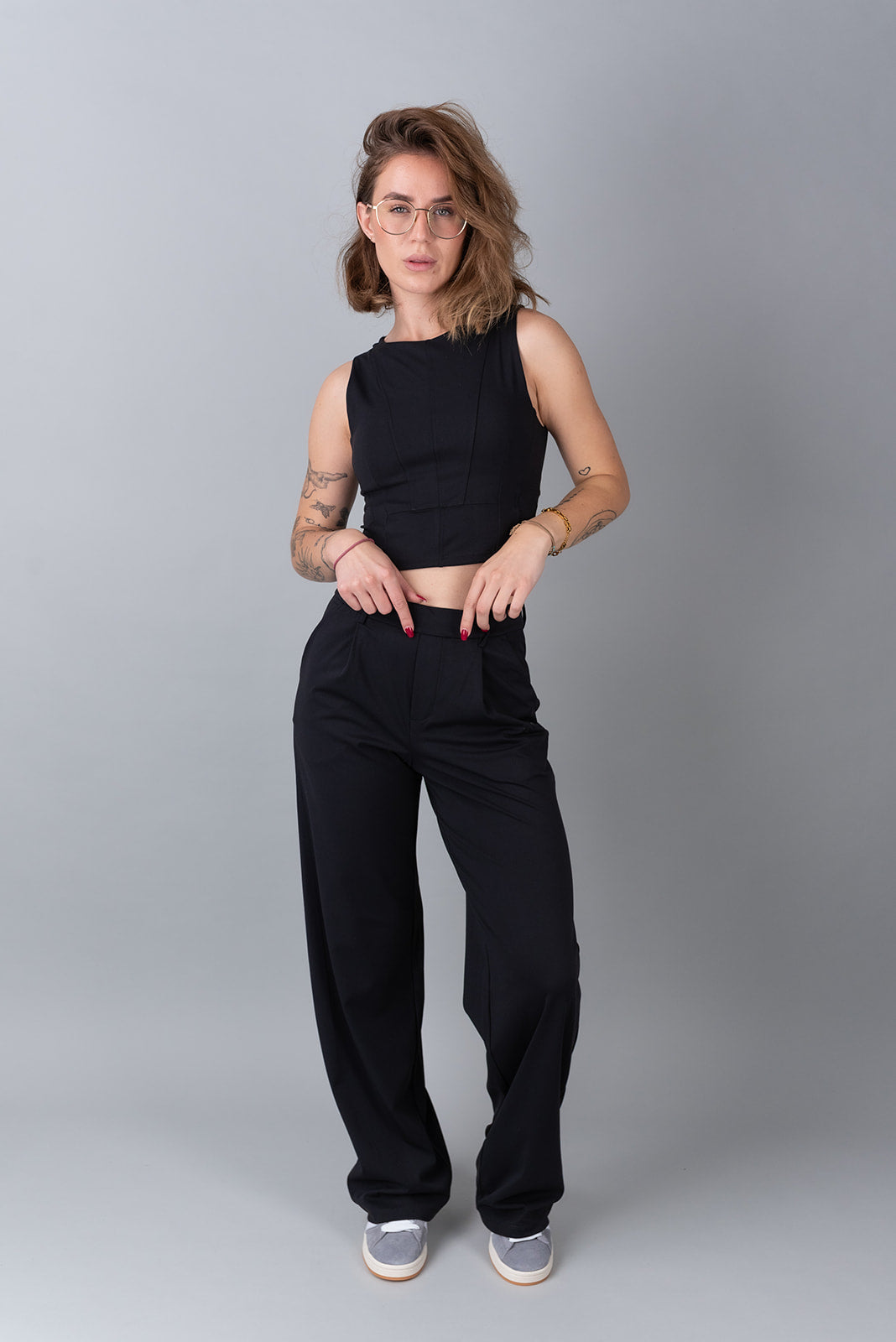 サスペンダー付 スラックス パンツ slacks 3 swanky navy Men's Flat Front Pant Nested Suit Modern Cut - NAVY - 97/3