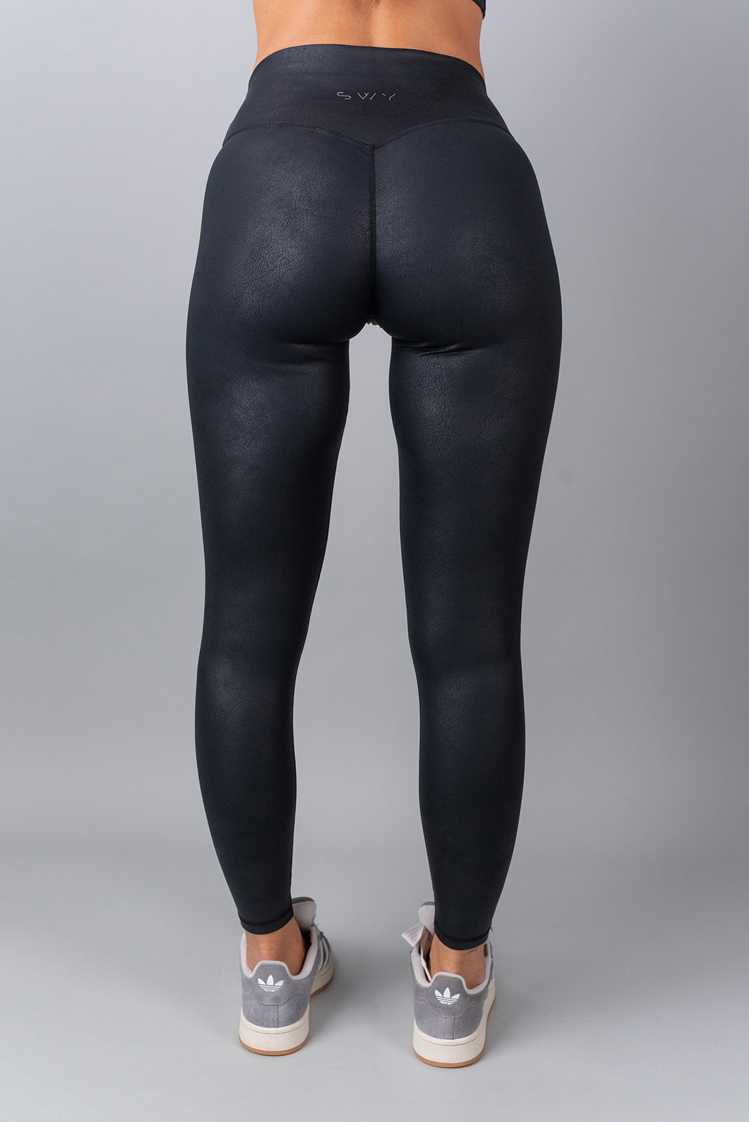 Leather Tajice Skriveni Scrunch
