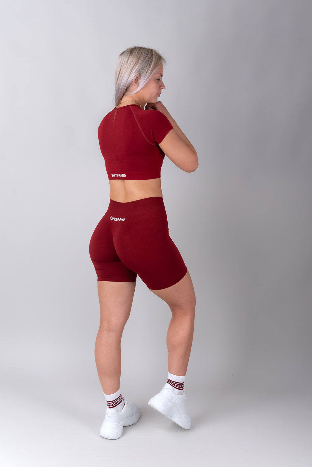 Elevate crop top maniche corte