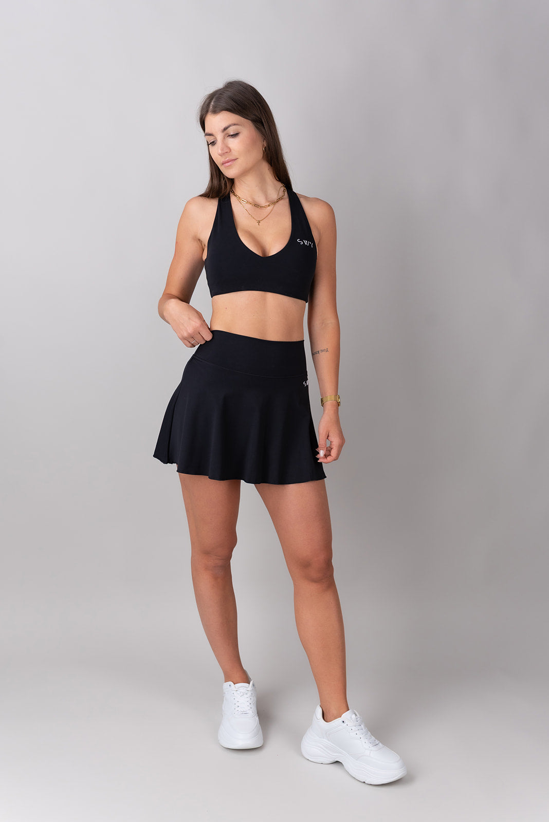 SoftLux Skirt, Black – SWY Brand