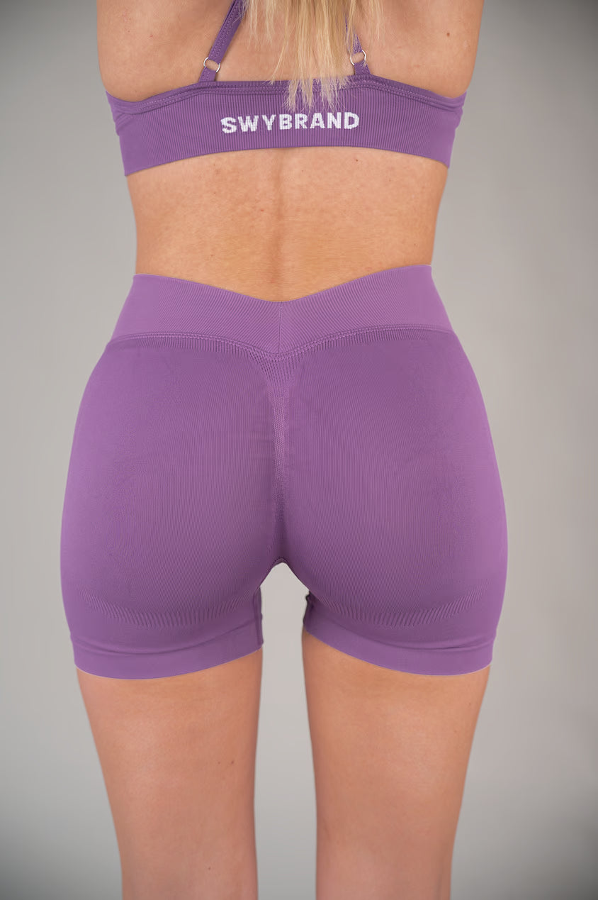 Violet Bum Shorts, back view