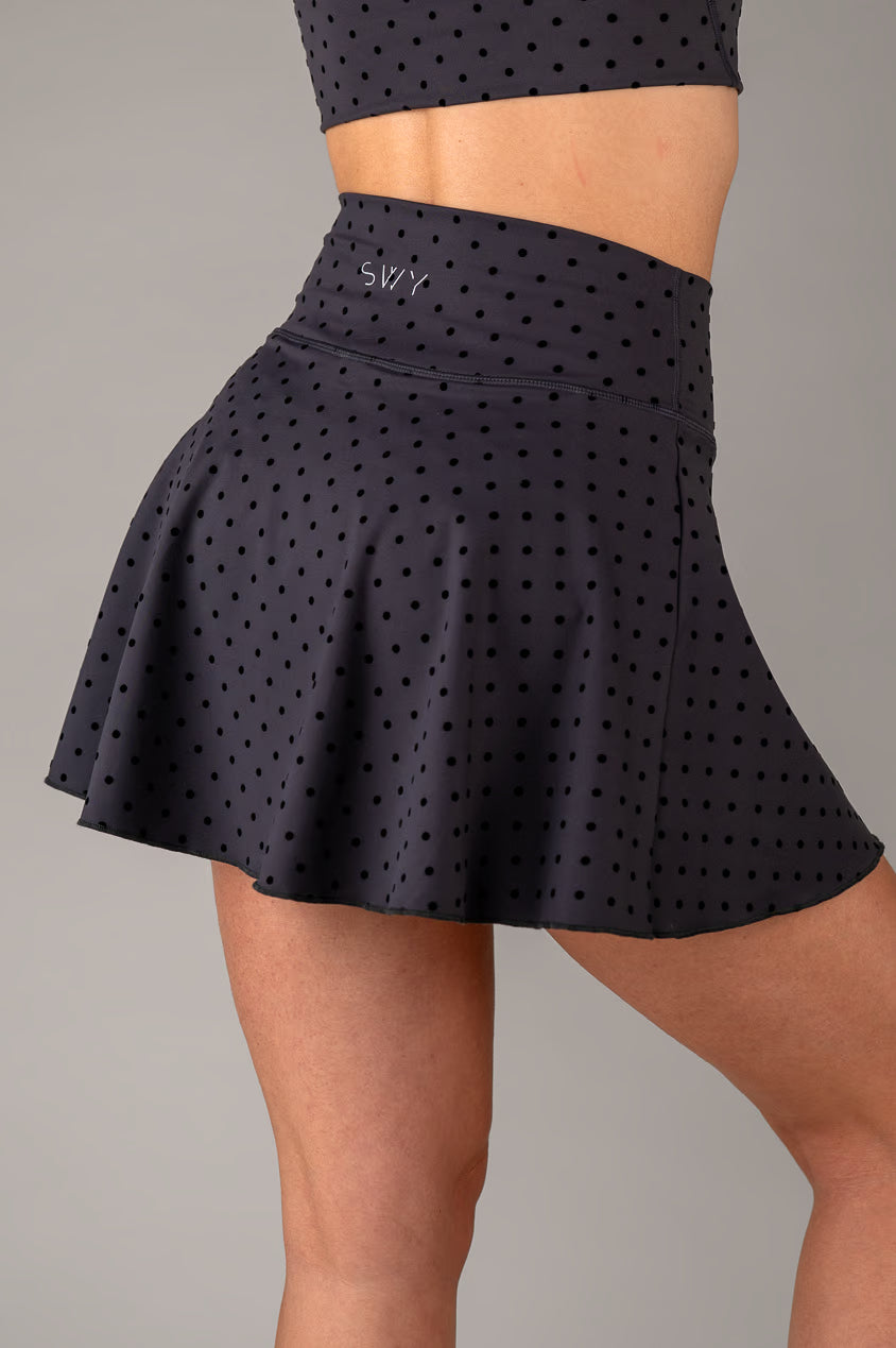 Flock Dot Skirt
