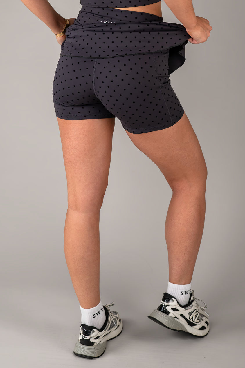 Flock Dot Skirt
