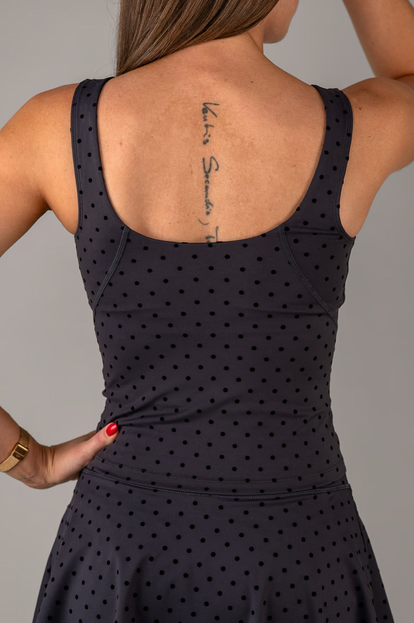 Flock Dot Long Top