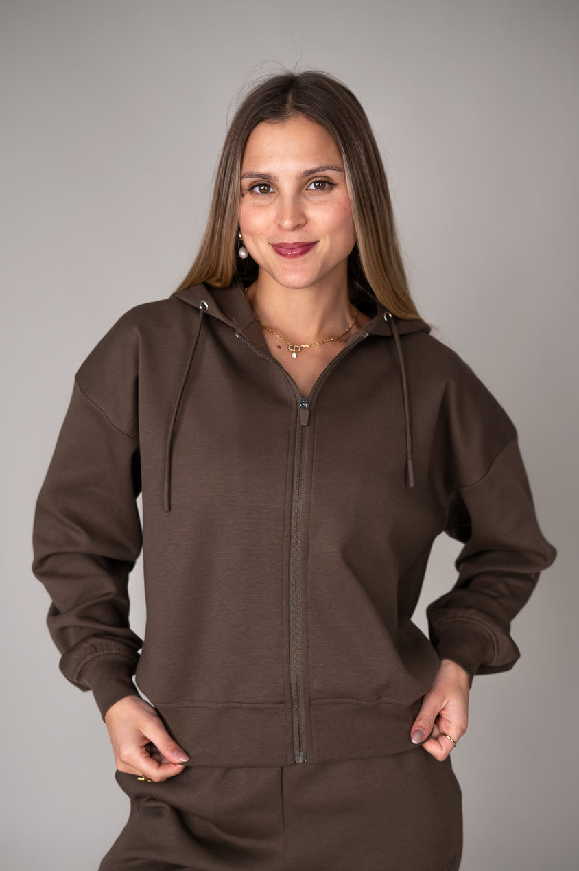 Effort Long Zip Hoodie