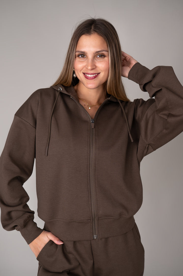 Effort Long Zip Hoodie