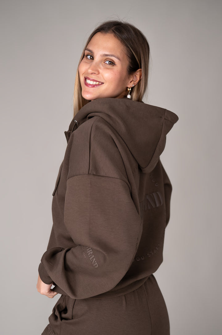 Effort Long Zip Hoodie