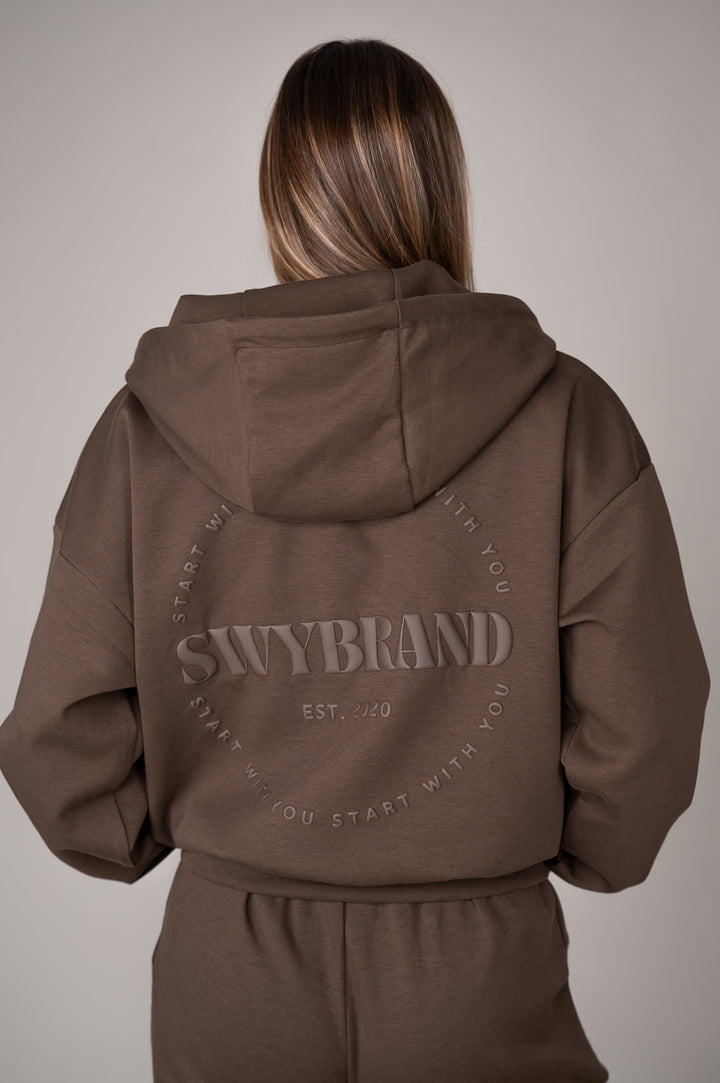 Effort Long Zip Hoodie