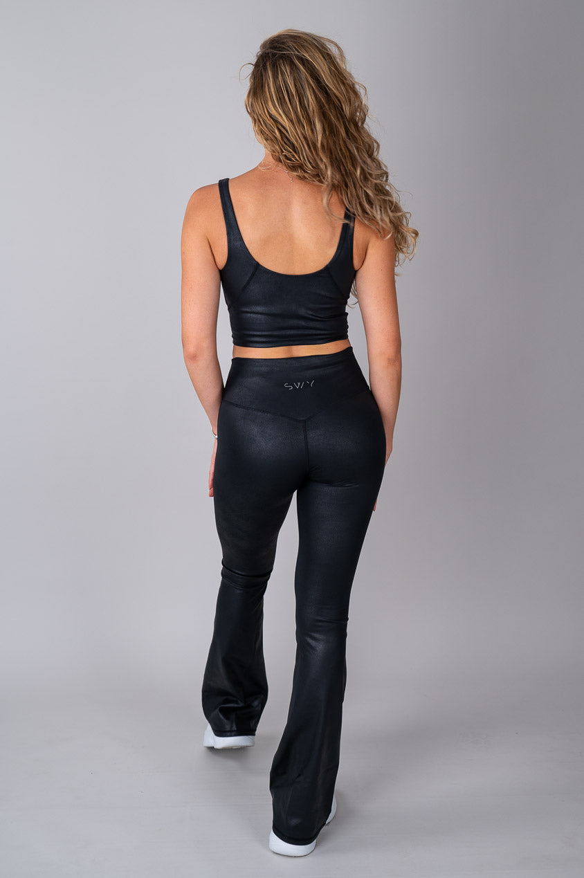 Leather Flared Leggings