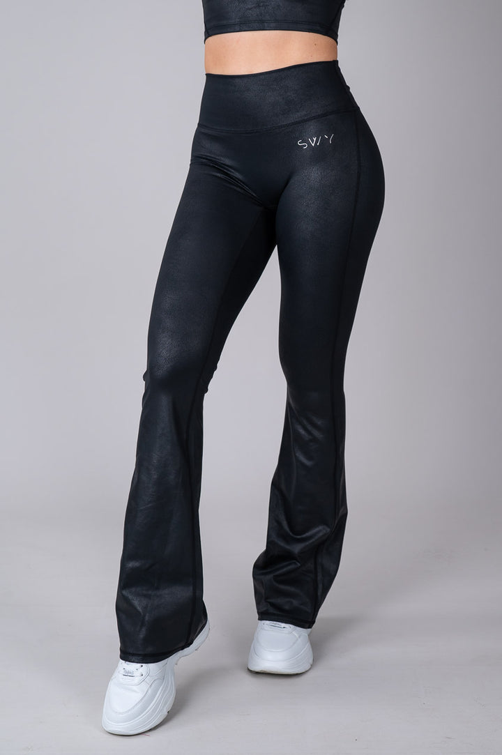 Leather Flared Leggings