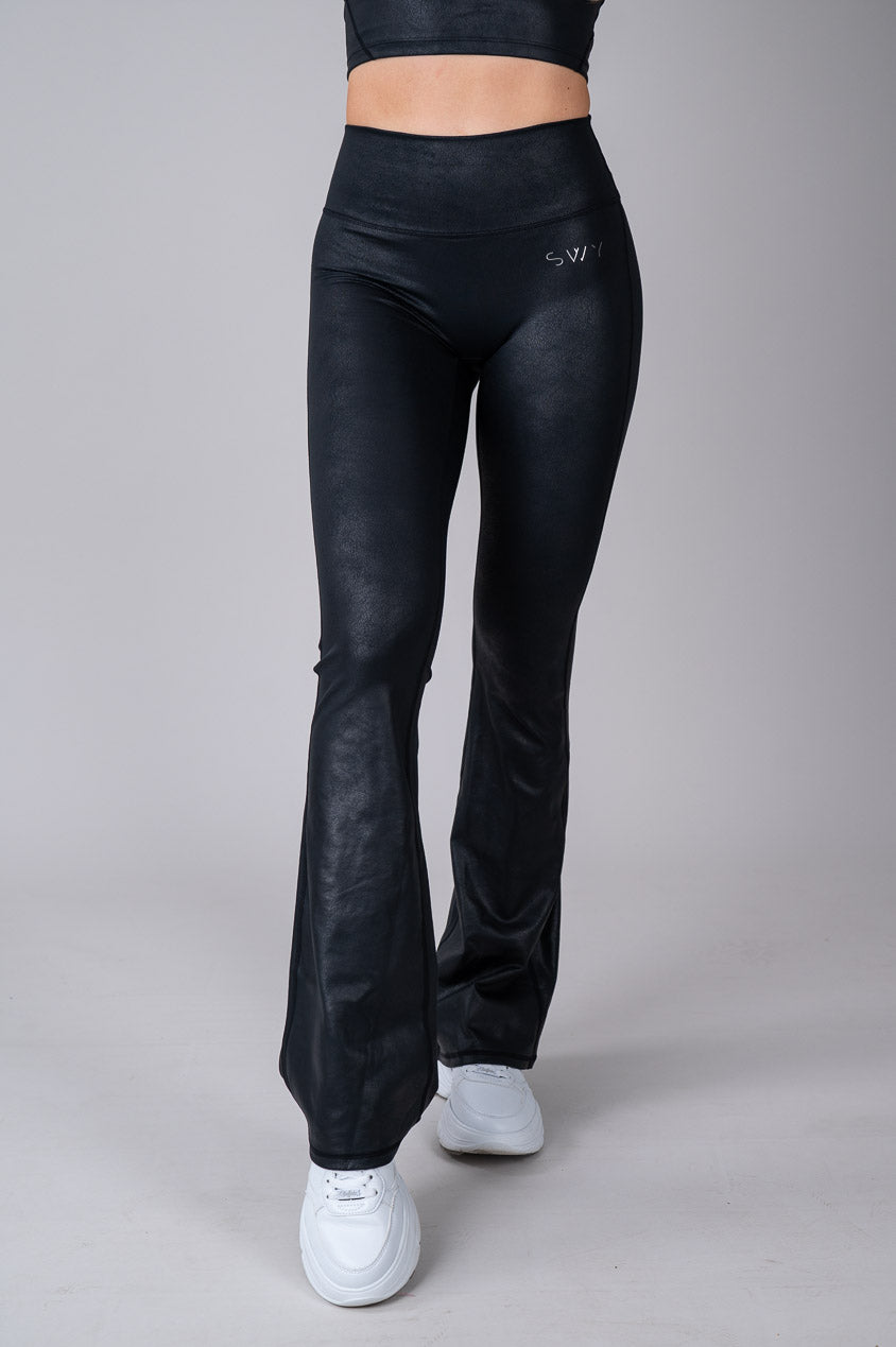 Leather Flared Leggings