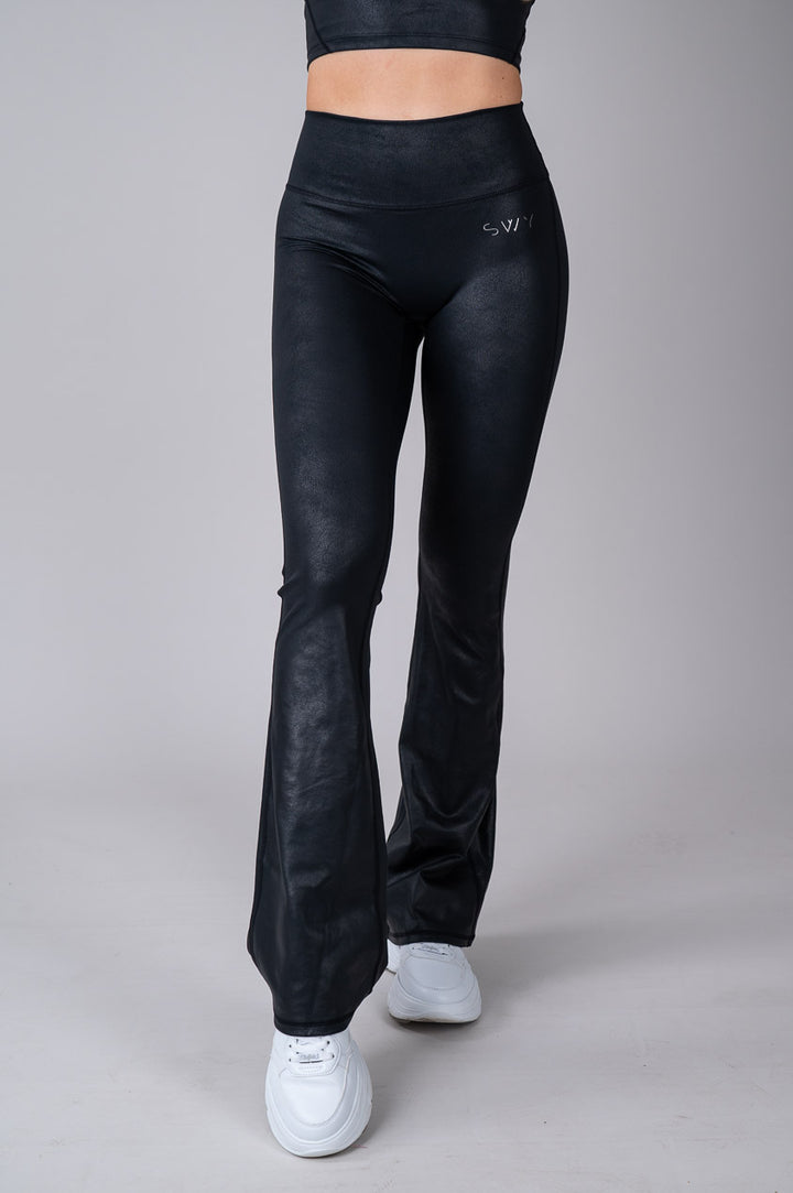 Leather Flared Leggings