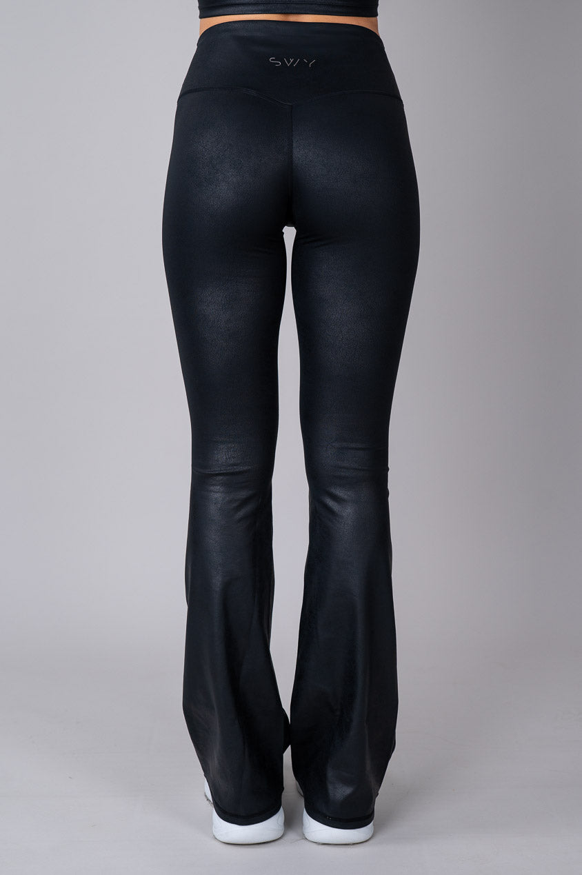 Leather Flared Leggings