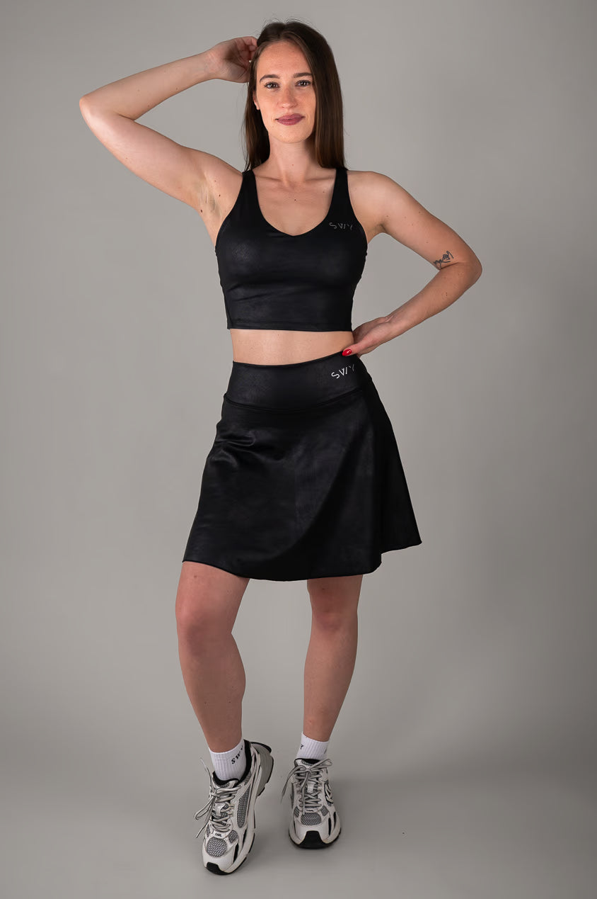 Leather Longer Skirt