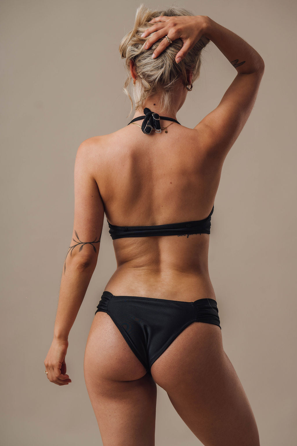 Swybrand bottom part of the swimsuit in black color and simple design 