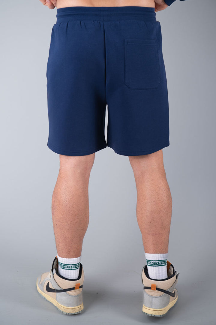 Men core shorts navy, back view