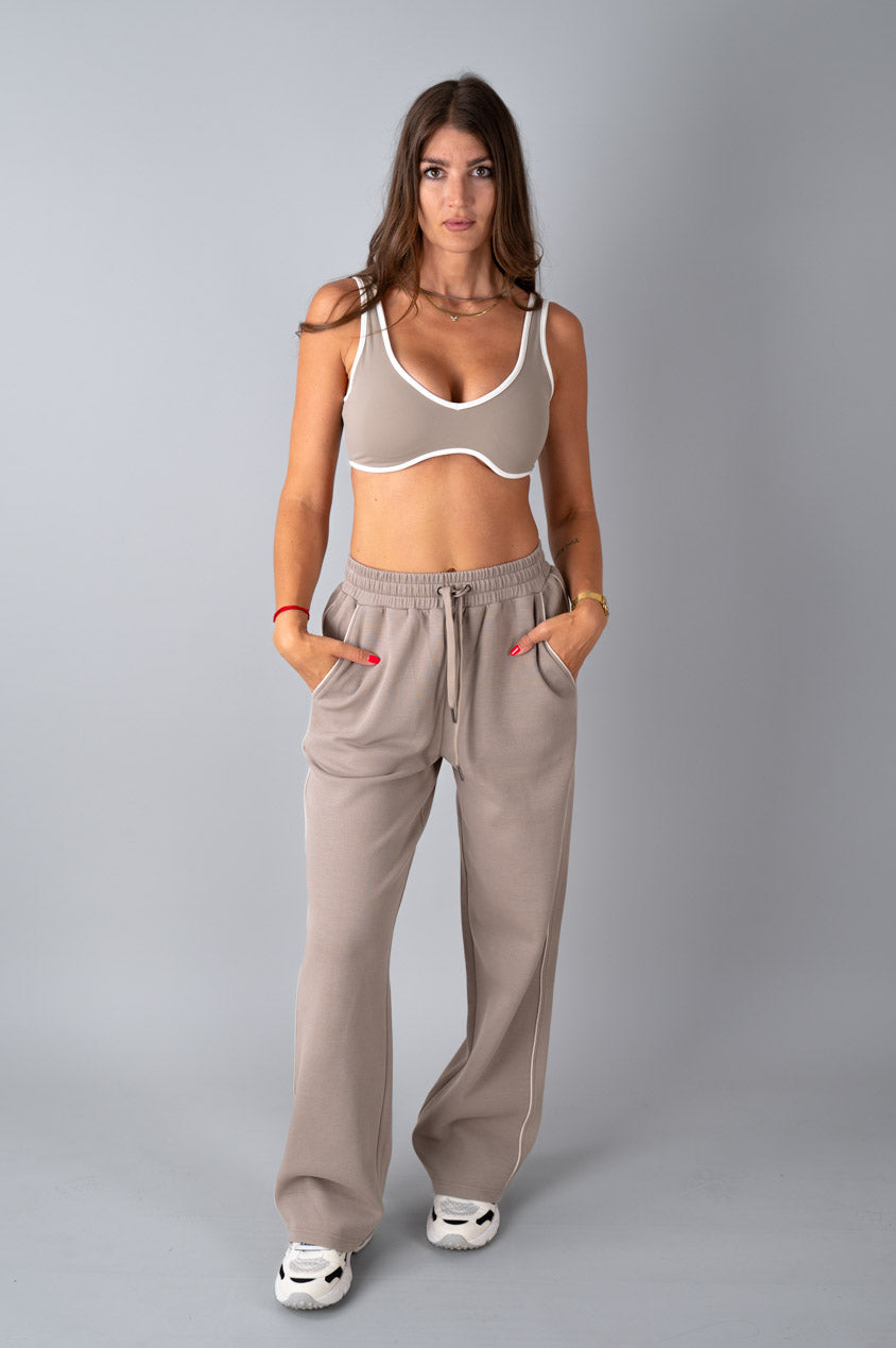 Pique Wide Pants