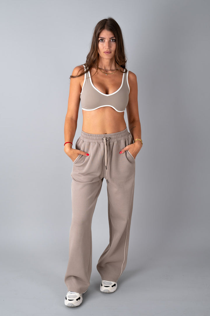 Pique Wide Pants