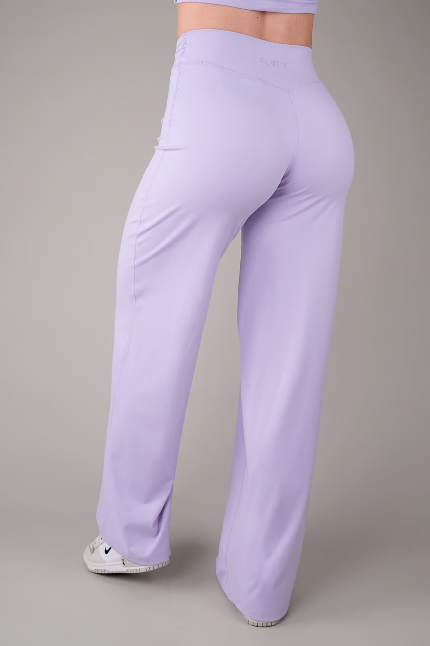 Široké legíny Lilac