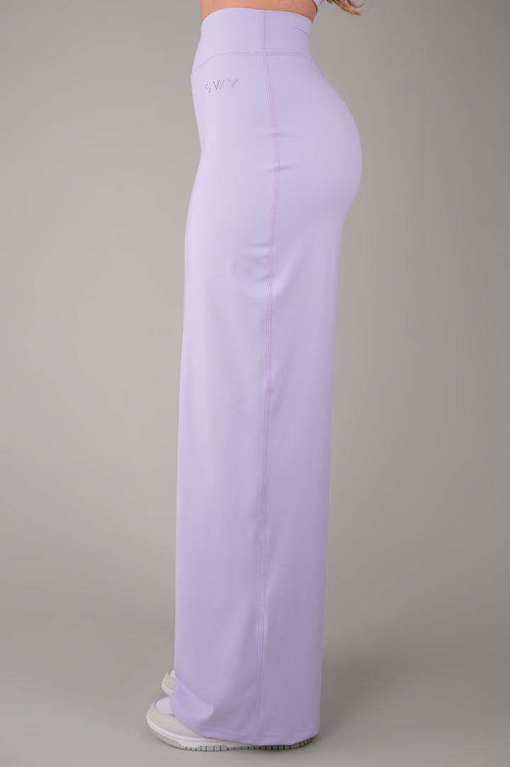 Široké legíny Lilac