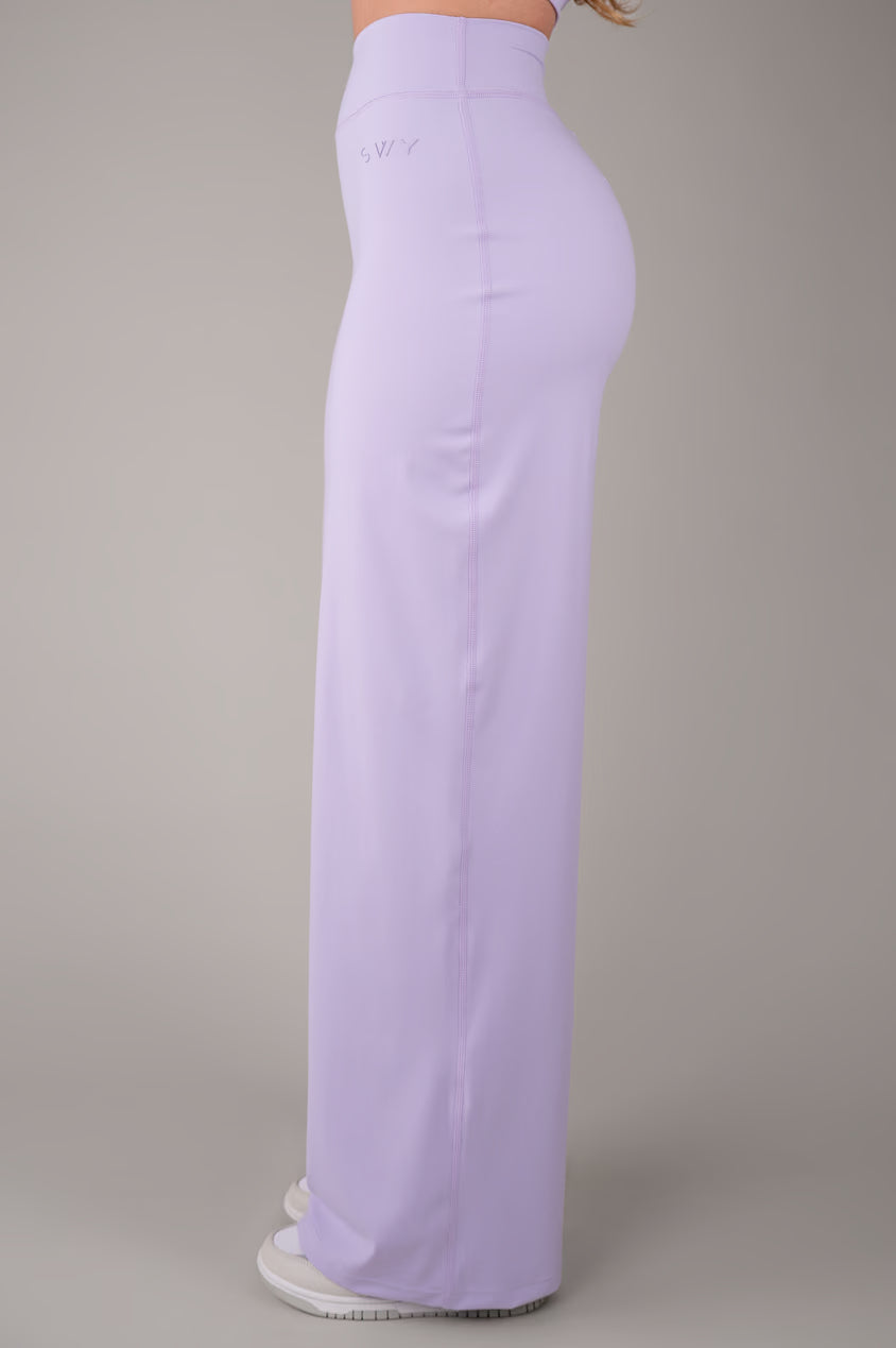 Široké legíny Lilac