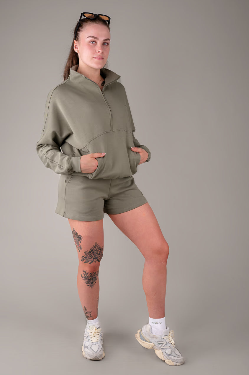 Effort 2.0 mikina na polovičný zips, Matcha