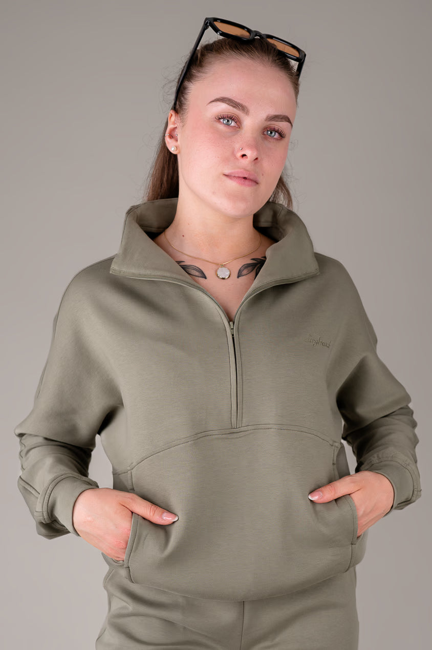 Effort 2.0 mikina na polovičný zips, Matcha