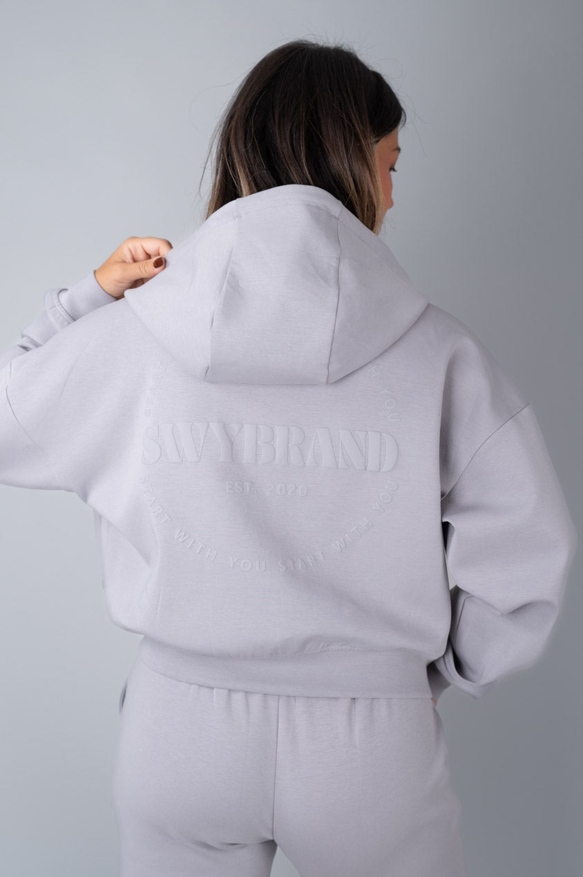 Effort Zip Hoodie LIGHT GREY