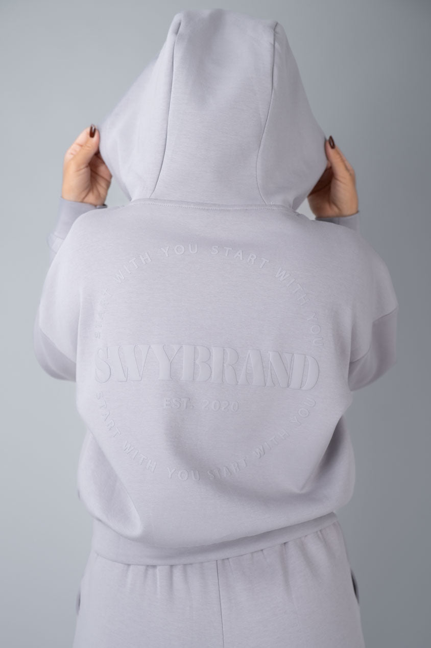 Effort Zip Hoodie LIGHT GREY