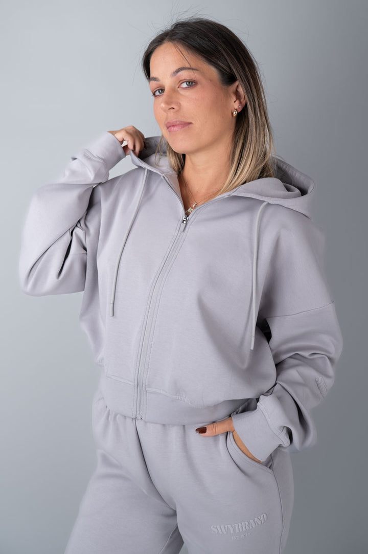 Effort Zip Hoodie LIGHT GREY