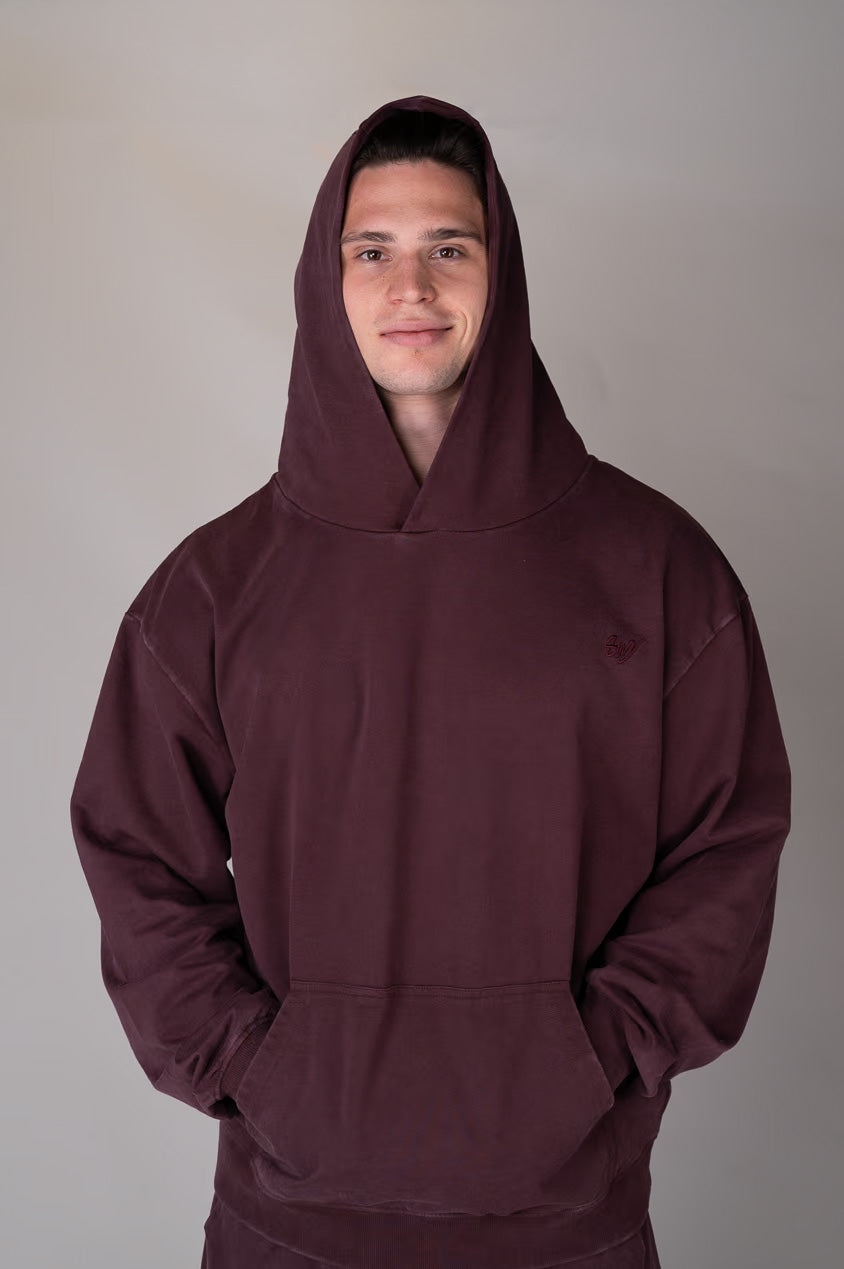 Washed Velvet Hoodie hood