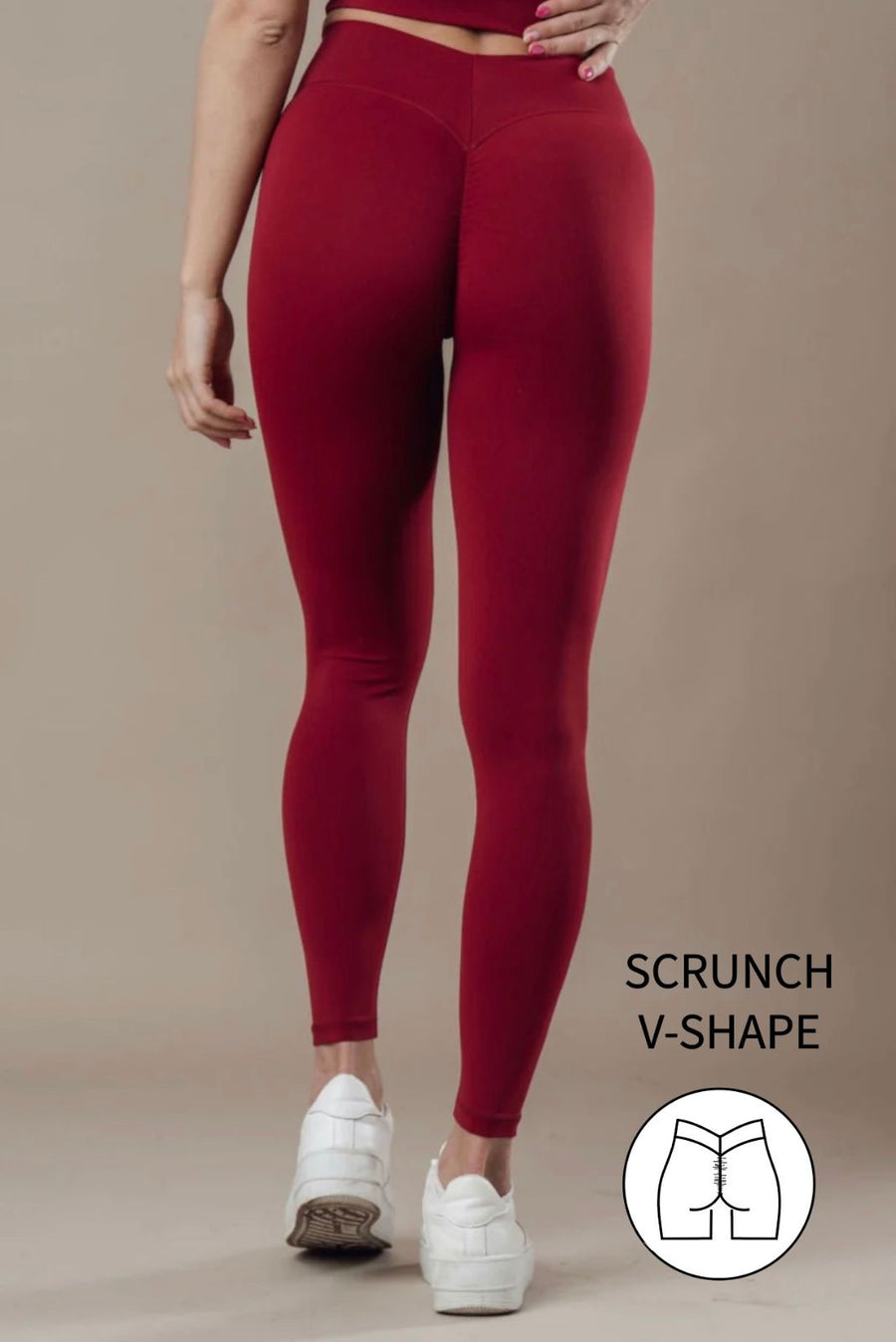 Savvy brand new savvi muscle leggings Red - $18 (71% Off Retail